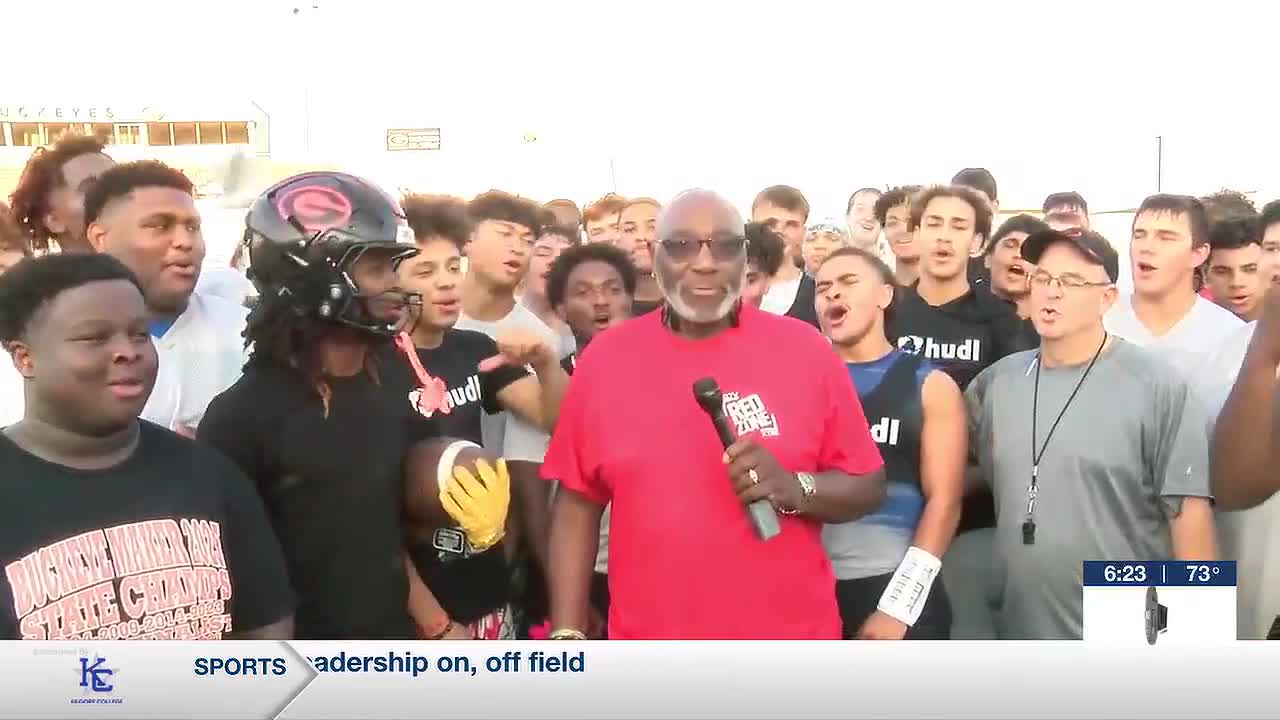Gilmer Buckeyes Football Team Earns Red Zone Game Ball Award