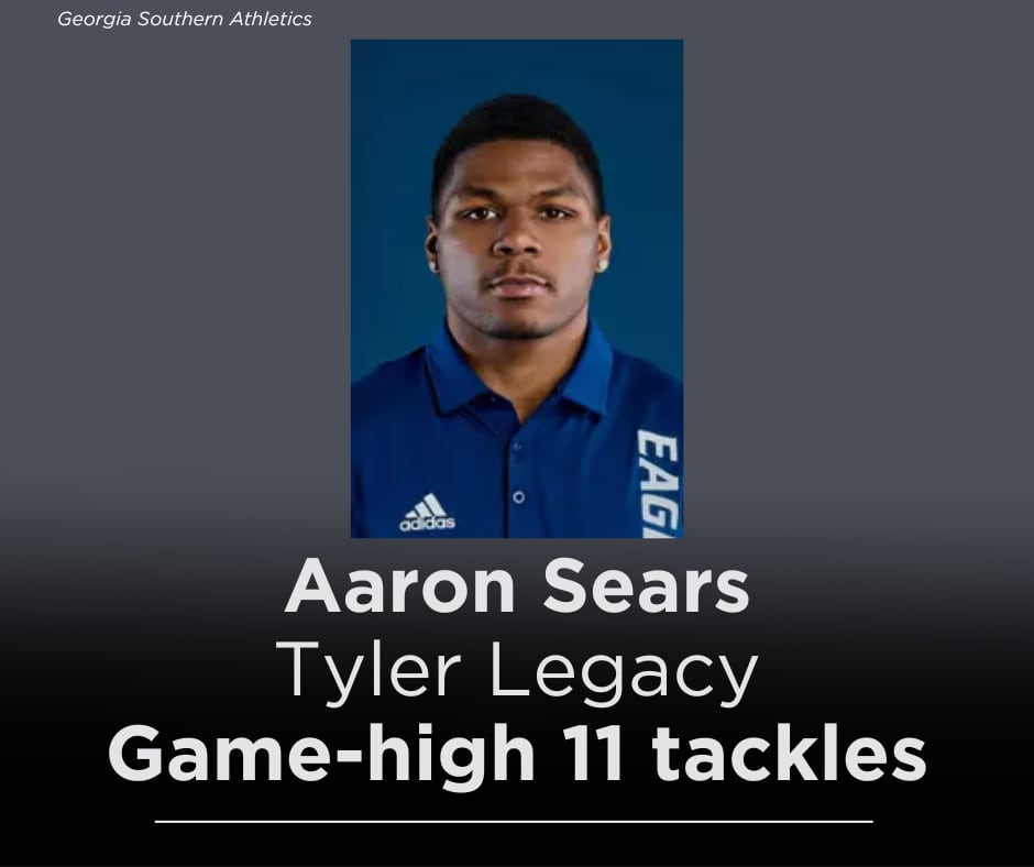 Aaron Sears Helps Georgia Southern Beat Old Dominion 23-15
