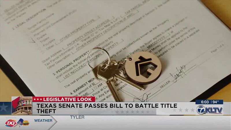 Texas Senate passes legislation aimed at tackling title theft after Abbott vetoes original bill