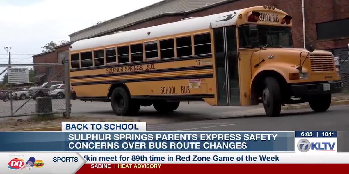 Sulphur Springs parents have safety concerns over bus route changes
