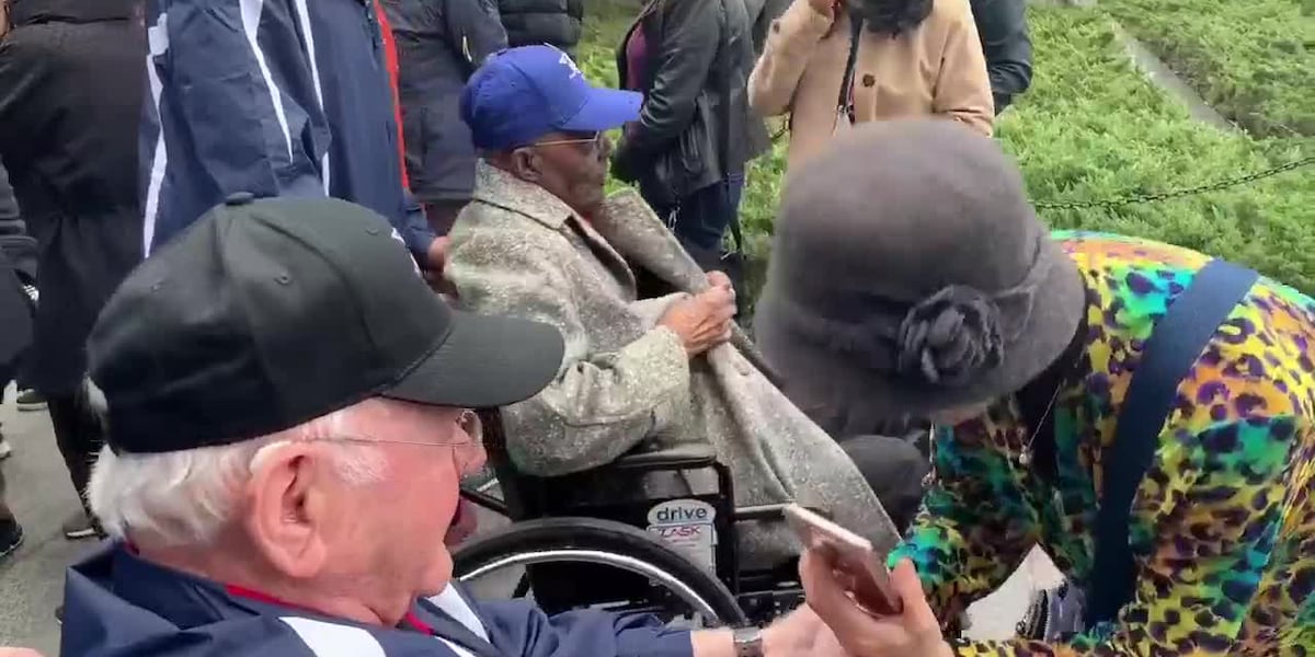 HEROES FLIGHT: An emotional first day for the veterans