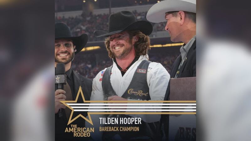Carthage Rodeo Carthage cowboy wins bareback riding championship at The American Rodeo