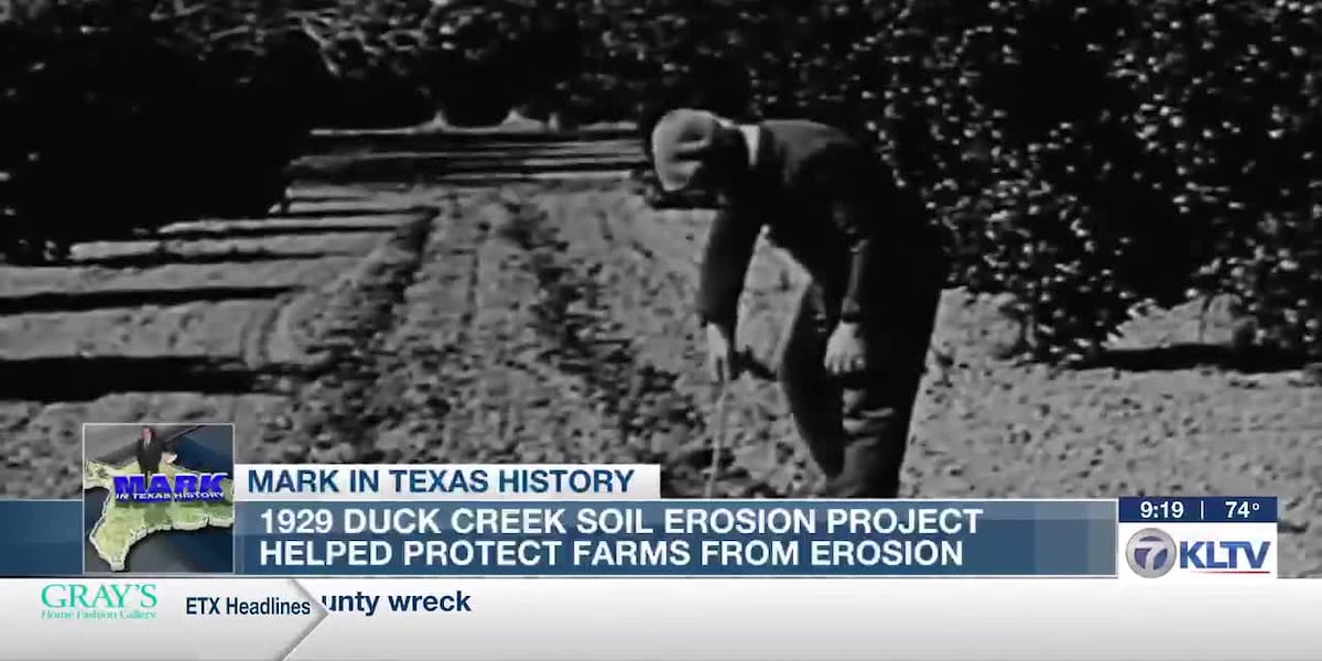 Mark in Texas History: Duck Creek soil erosion project marked piece of Texas history