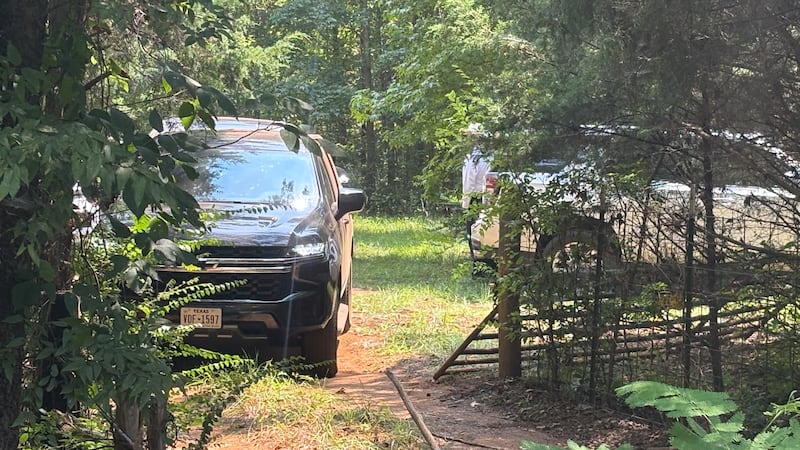 A body has been found in a private pond on McDougle Road.