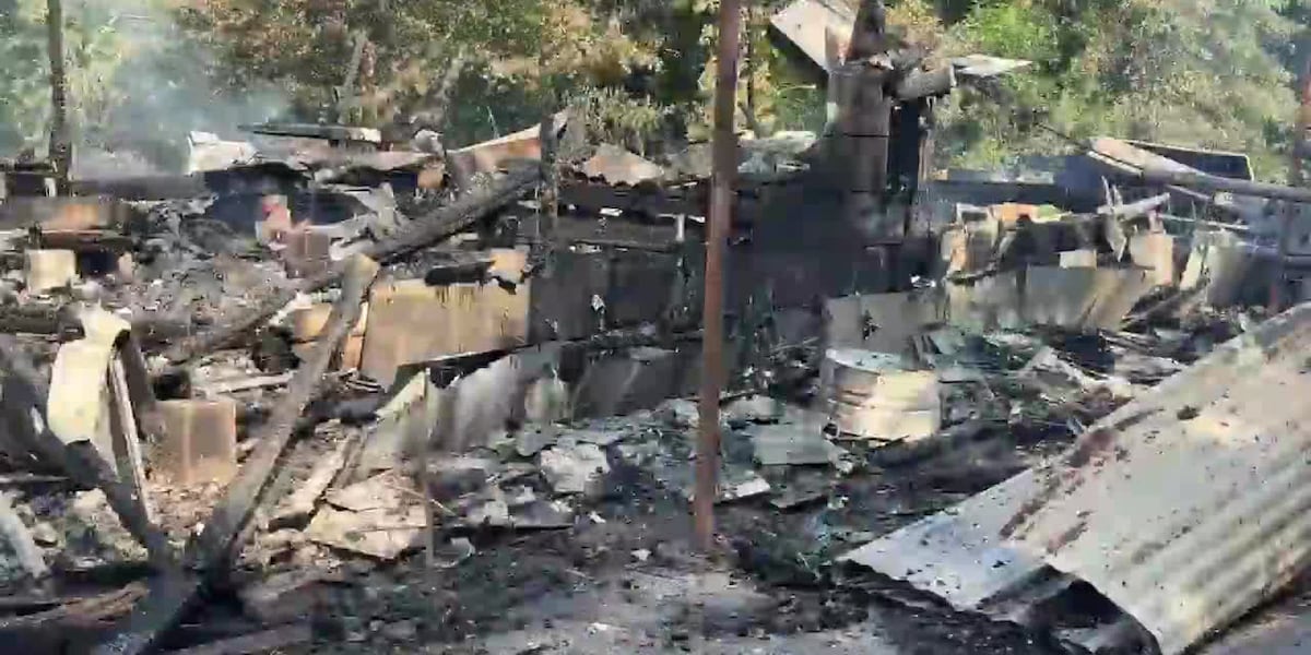 House fire causes propane tank to vent