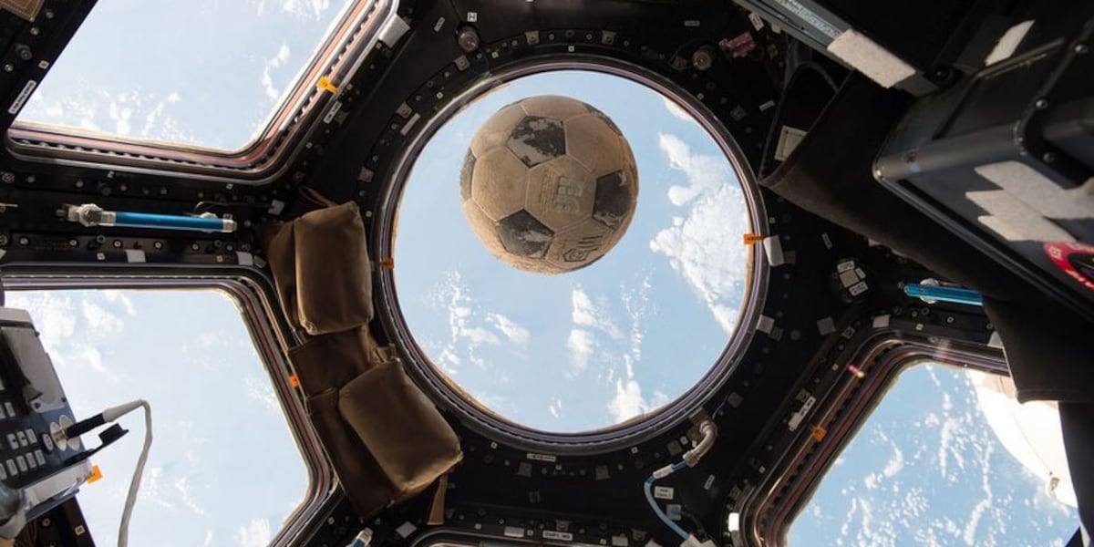 Space Rescue Ball Soccer ball recovered from Shuttle Challenger wreckage reaches space ...