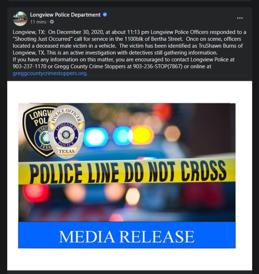 Longview police find dead man in vehicle