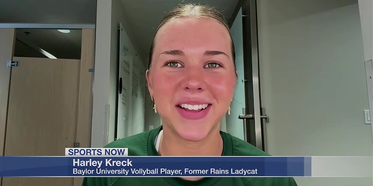 ‘Baylor is clearly in the blood’: Rains’ Kreck excelling in role for Baylor volleyball
