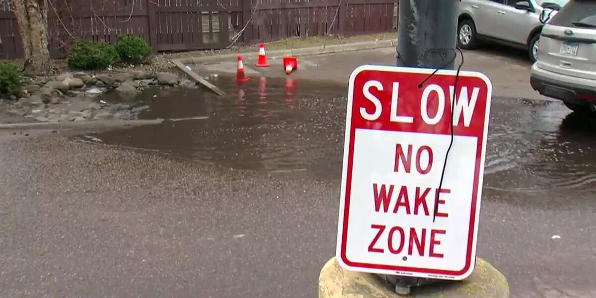 Chipotle Puddle Parking lot puddle dubbed ‘Lake Chipotle’ becomes popular tourist spot