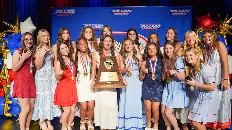 The Bullard High School softball team celebrated its 2026 UIL Class 4A Division I state...