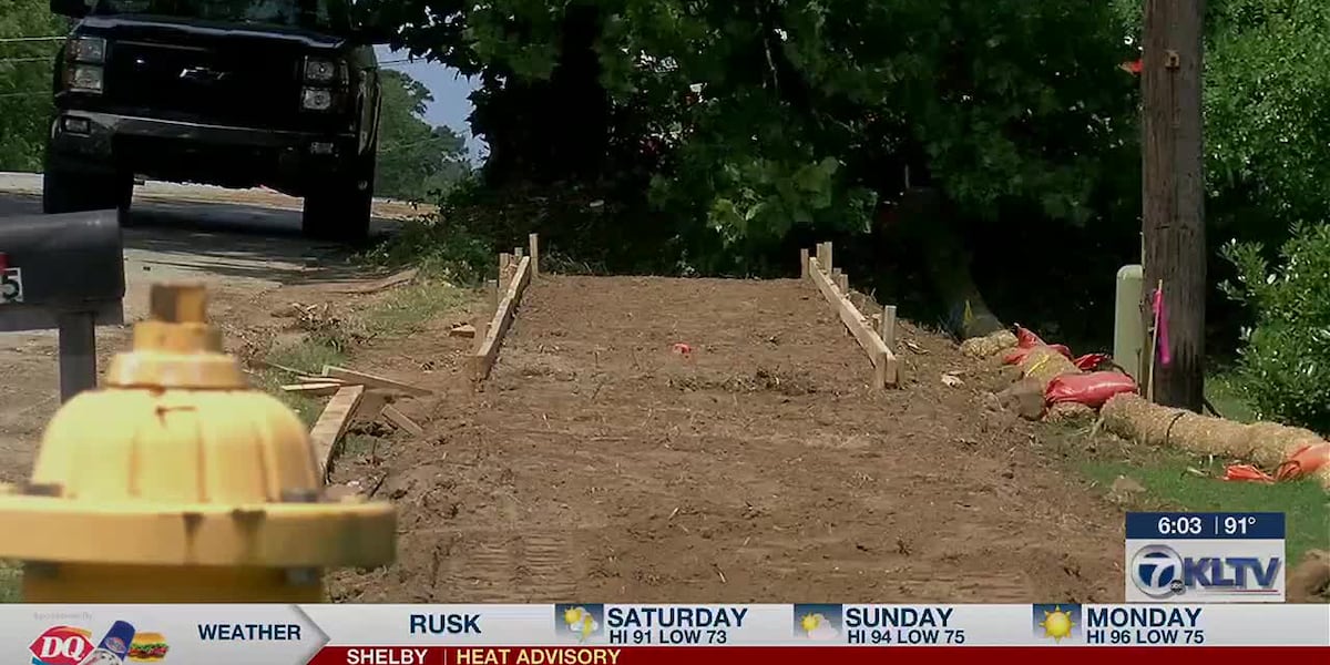 Construction of sidewalk in Longview leaves homeowner frustrated