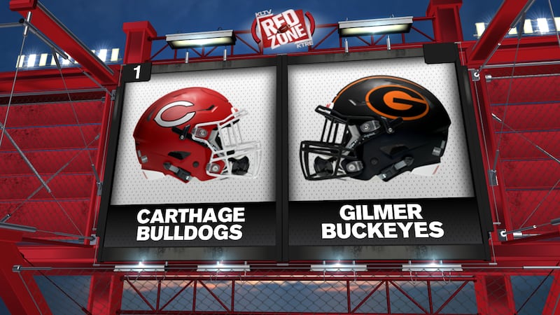 Carthage travels to Gilmer in our Week 10 Game of the Week