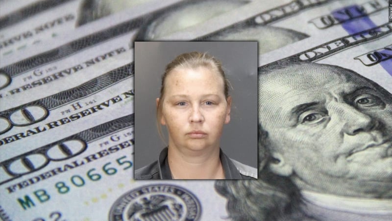 Sarah Nicole Louis, 38, pleaded guilty to third-degree felony theft of more than $30,000 but...