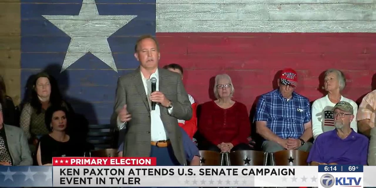 Paxton Rallies Tyler Crowd Before Primaries