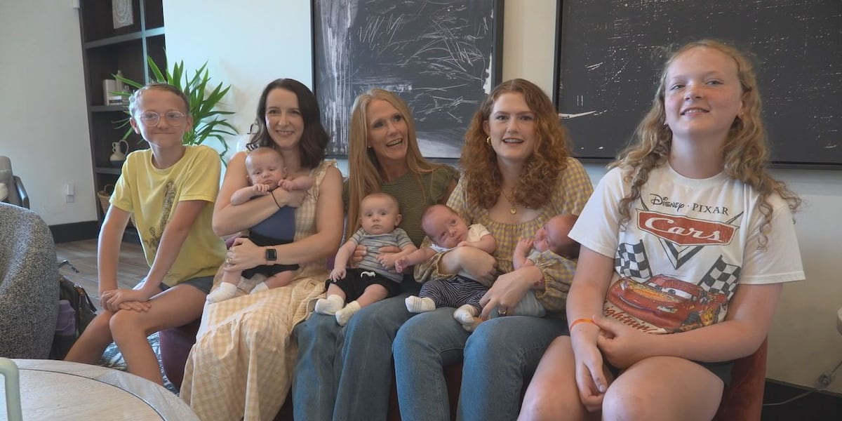 East Texas sisters with twin siblings both give birth to twin boys 13 hours apart